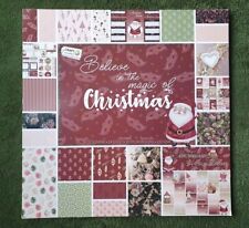Weihnachten Motivblock Papierblock Bastelblock Designpapier 30,5x30,5cm 24 Bogen