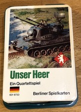 Quartett Berliner Spielkarten "Unser Heer"  6316733 guter Zustand, bespielt