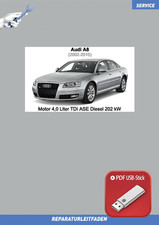 USB Stick Audi A8 (2002-2010) Reparaturanleitung Motor 4,0 Liter TDI Diesel 2...