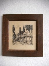 Altes Bild mit Rahmen Provence