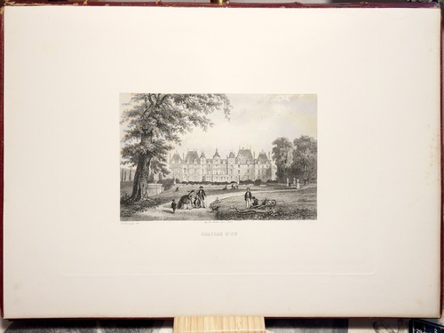 Chateau deu 1860 stahlstich - chateau,