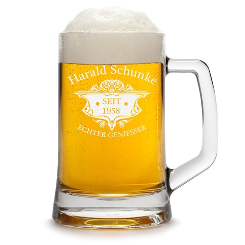 Bierkrug bierseidel mit gravur - bierseidel,