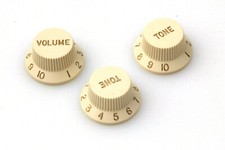 ST Knob Set (3) "True to Vintage" fits Strat® US/CTS Potis