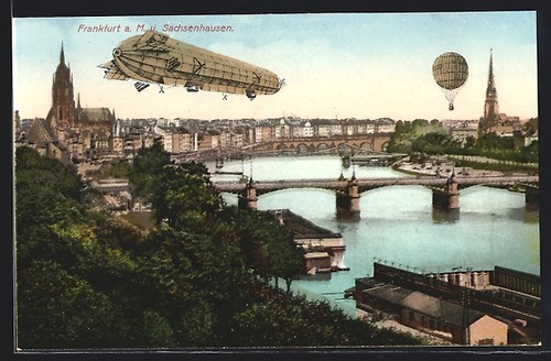 Frankfurt zeppelin - ak, m.,