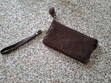 GGL-CLutch - GELDBÖRSE , Schokobraun , "Guter Zustand ", Echtleder