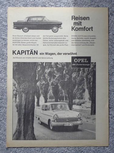 Original werbung opel - original, kapitän