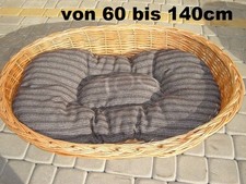 Hundebett Weide Hunde-Bett Katzen-Bett Hundekorb + Kissen verschiedene Größen