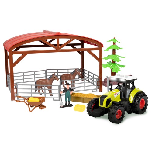 Pferdestall spielzeug set mit - pferdestall,