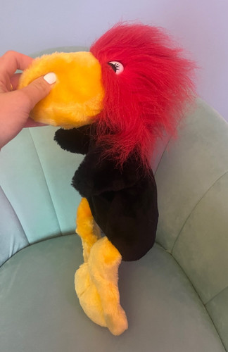 Primark red black yellow bird - yellow,