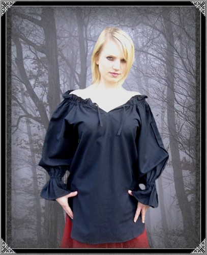 Steampunk gothic bluse - steampunk,