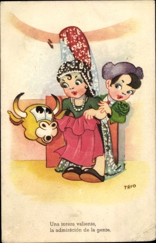 Torero stier frau - frau, in
