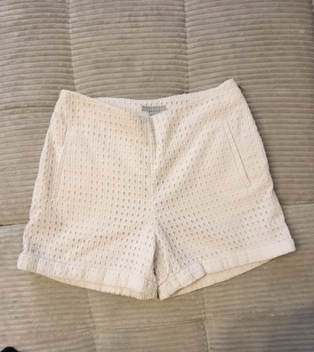 Shorts weiß lochstickerei - h&m,
