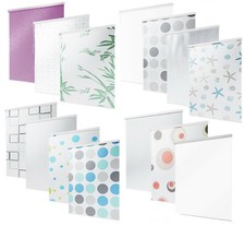 ►MEGA AUSWAHL - KASSETTEN DUSCHROLLO-BASIC-ERSATZROLLO 120x240 cm  DUSCHVORHANG