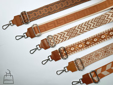 Echtleder Schulterriemen Schultergurt Taschenriemen für Damentasche Cognac Braun