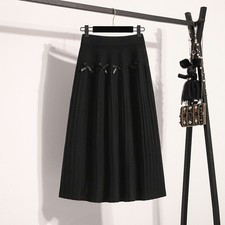 Damen Mittellang Strickrock