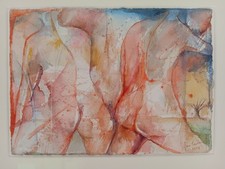 Aquarell Rene Carcan Aus 1984
