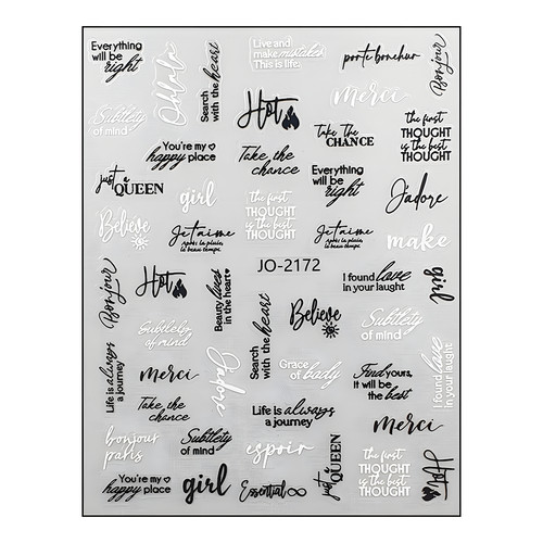 Dekorative nailart sticker - dekorative, mit
