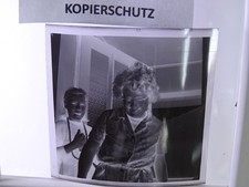 Negativ Person Menschen Frau Feier 60er Jahre Altes Schwarz Weiß Negativ