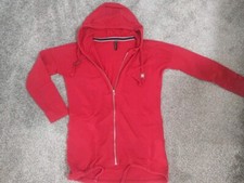 Blind Date Cardigan Longjacke lang Sweatjacke rot Herbst S 38 Jacke Mantel 