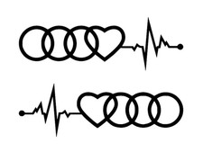 2x Audi Herzschlag Audi Love