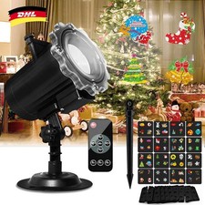 LED Laser Projektor Garten Licht Weihnachts Beleuchtung Deko Party Außen Innen