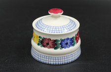 Villeroy & Boch Goslar SAAR Zuckerdose Deckeldose handgemalt Vintage alt H 7,5