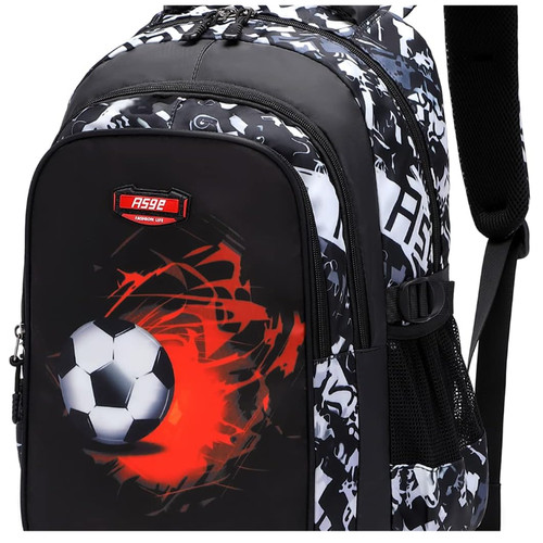 Fußballmuster schulrucksack - fußballmuster,