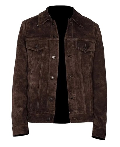 Herren braun racer lederjacke - herren,