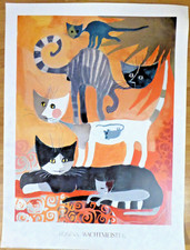 Poster Rosina Wachtmeister "Katzenturm" 60 x 80 cm Kunst Druck gebraucht