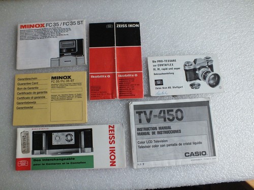 Pro tessare contaflex - -, contaflex-zeiss