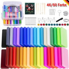 46/50 Farben Soft Polymer Ton Ofen Clay Modellierung Knete Modelliermasse Kit