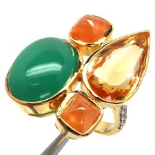 925 Silber Grüner Achat