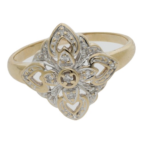 Diamant ring 585 - diamant, 14