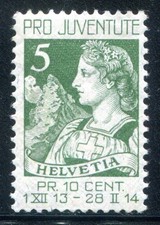 SCHWEIZ 1913 117 ** POSTFRISCH