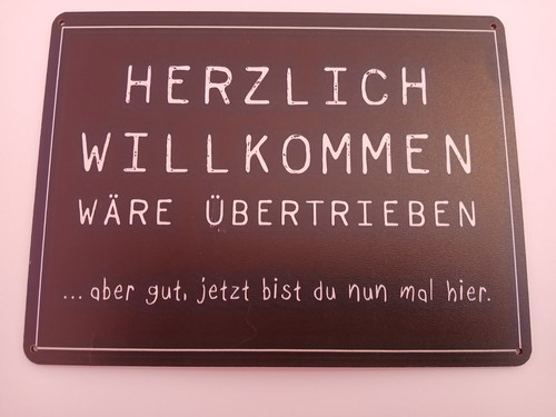Holzschild mit spruch - mit,
