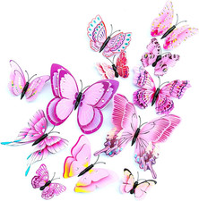 24er Set 3D Schmetterling Deko