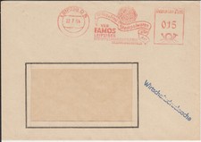 Firmenbrief mit Freistempel / AFS Leipzig, VEB Famos Stempelwaren, Werbung, 1964