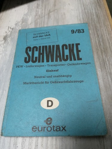 Alte schwacke liste 1983 - schwacke,