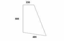 Türscheibe unten - Dieteg - Kabine Compact 80 / 94 Serie Verdecke und Kabinen