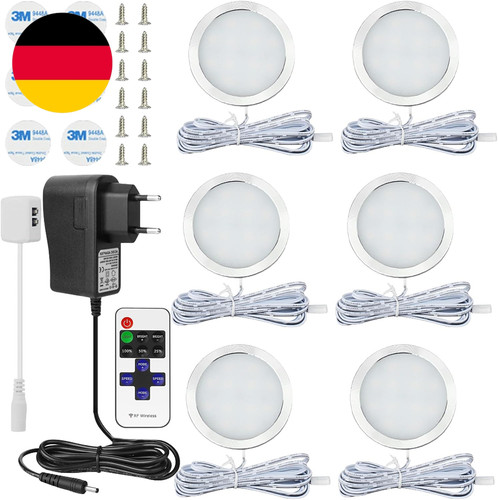 6er set led - 6er, schrankleuchte