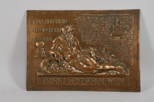Q43D27- Bronze Relief gemarkt Giesserei Jung Pforzheim verso sign. Dat. 1929