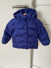 Steiff Winterjacke / Daunenjacke Gr.74 gesteppt mit abnehmbarer Kapuze blau