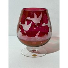 Echt Kristall Ruby Red Cut to