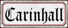 Blechschild 27x10 Carinhall