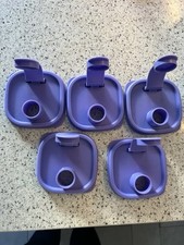 Tupperware 5x Eidgenossen, mit Ausgießer und Maßangabe Lila 350 ml
