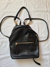 Coccinelle Rucksack In Schwarzem Leder ?Gebraucht Siehe Fotos ?