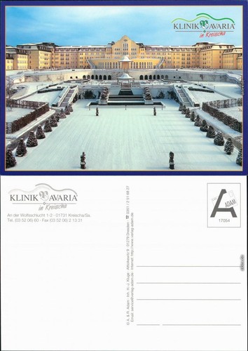 Ansichtskarte kreischa klinik - ansichtskarte,