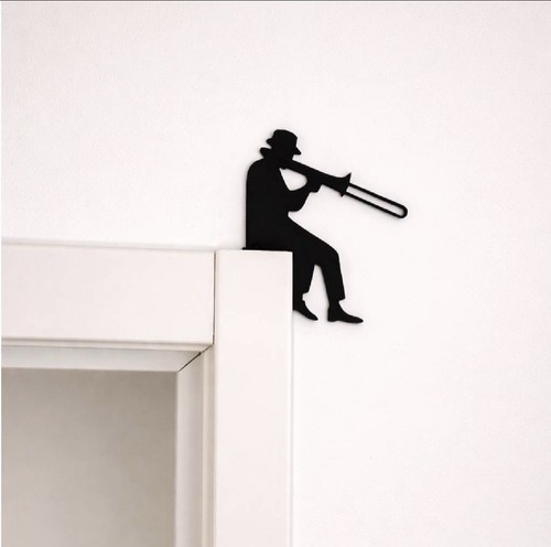 Jazz musiker wanddeko - wanddeko, trompete