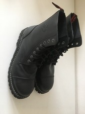 Angry Itch / 8-Loch Stiefel / Schnürstiefel / Größe EU 47 / schwarz