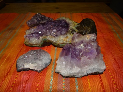 Amethyst 4 stücke - kg,